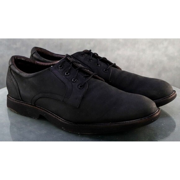 Abeo Bio System Men\'s Casual Comfort Shoes Size 13 (N) Neutral Leather Black